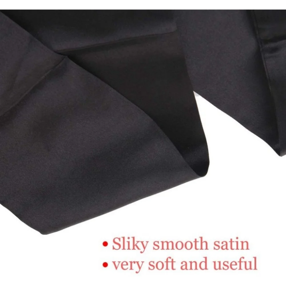 Blooming Hair 2 PCS Satin Headband Wrap